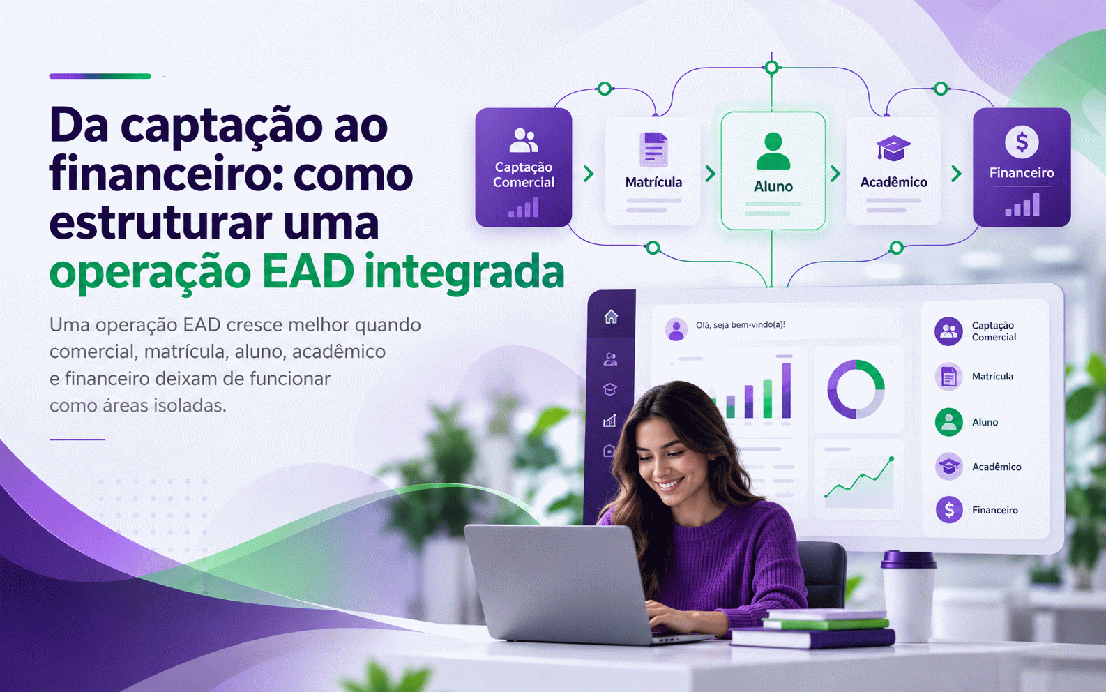 Da captação ao financeiro: como estruturar uma operação EAD integrada