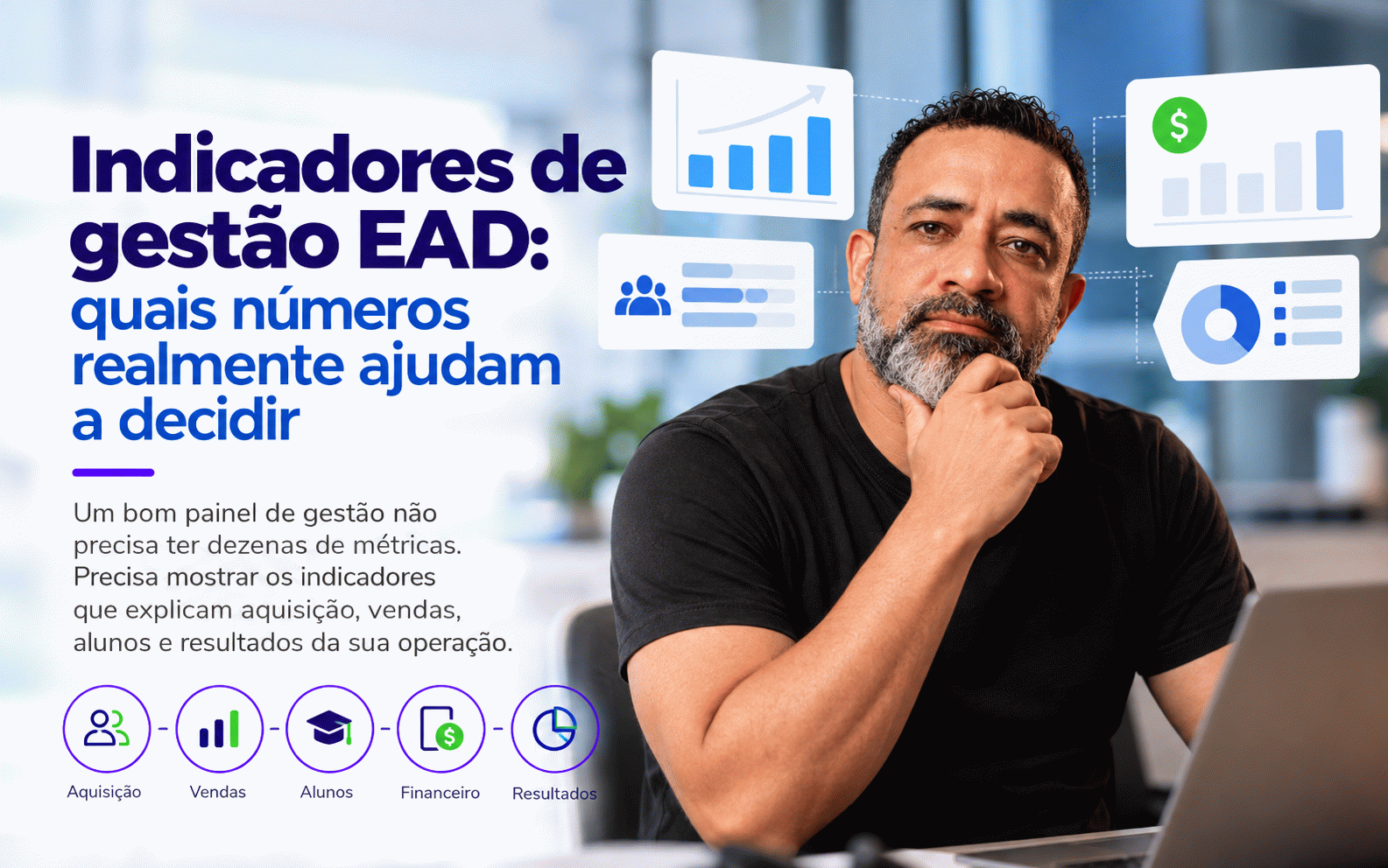 Indicadores de gestão EAD: quais números realmente ajudam a decidir
