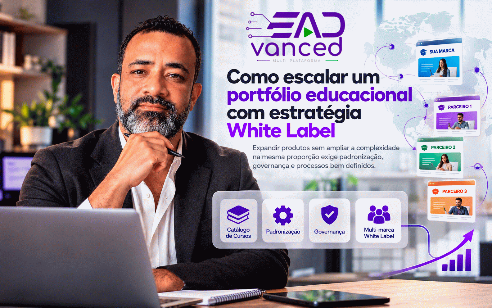 Como escalar um portfólio educacional com estratégia White Label