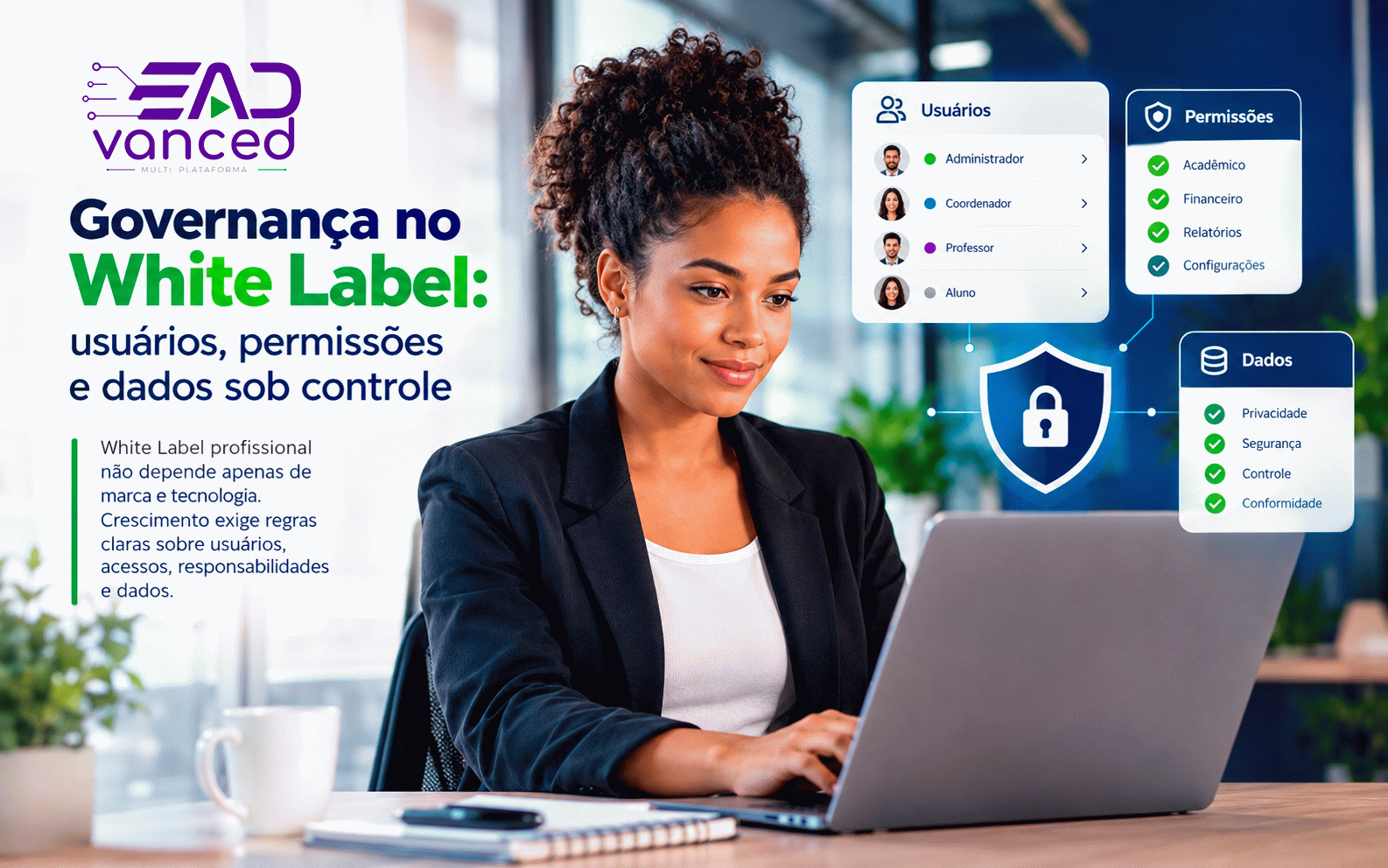 Governança no White Label: usuários, permissões e dados sob controle